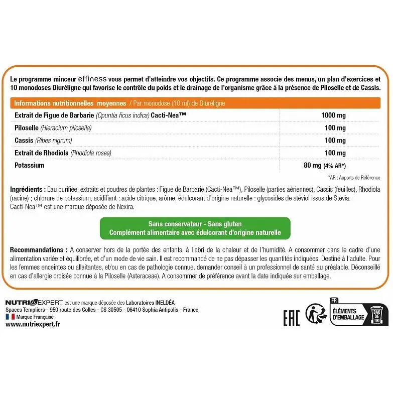 Комплекс Nutriexpert Effiness 10-денна Експрес програма для схуднення 10 ампул - фото 2