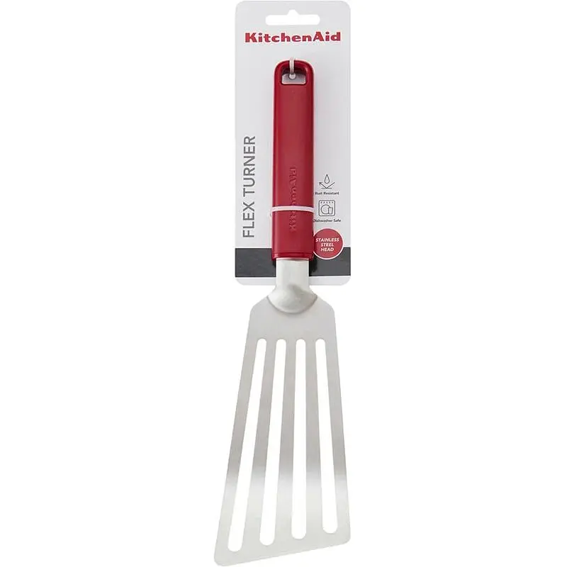 Лопатка з прорізами KitchenAid Classic, 31,5 см, червоний (KHA024OHEREG) - фото 4