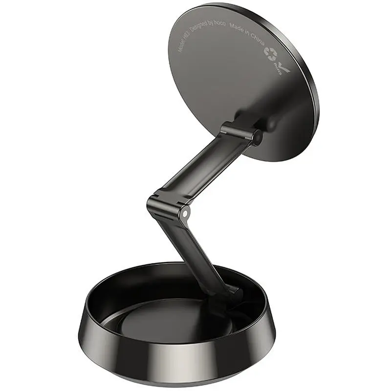 Автоутримувач H83 Metal ring magnetic (center console) Metal grey Hoco teh0029281 - фото 5