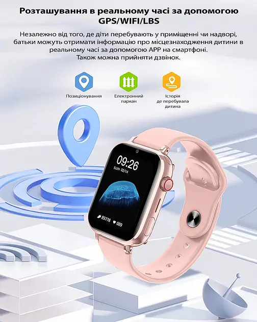 Детские смарт часы-телефон LEMFO LT38 4G GPS SIM-карта геозона видеозвонок White (17824) - фото 9