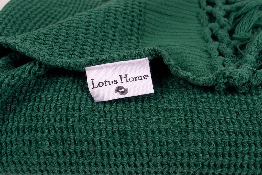 Плед Lotus Home - Rius green зеленый 130x170 - фото 3