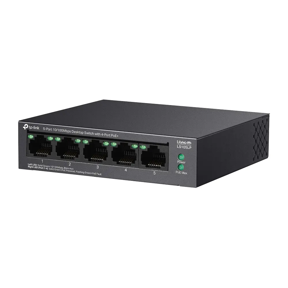 Коммутатор LS105LP 5xFE (4xPoE), 41 Вт TP-Link teh0018258 - фото 5