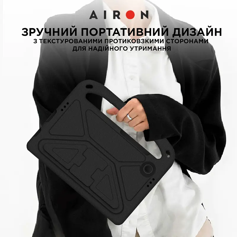 Защитный EVA-чехол AIRON Premium для Samsung Galaxy Tab A9 2023, черный - фото 5