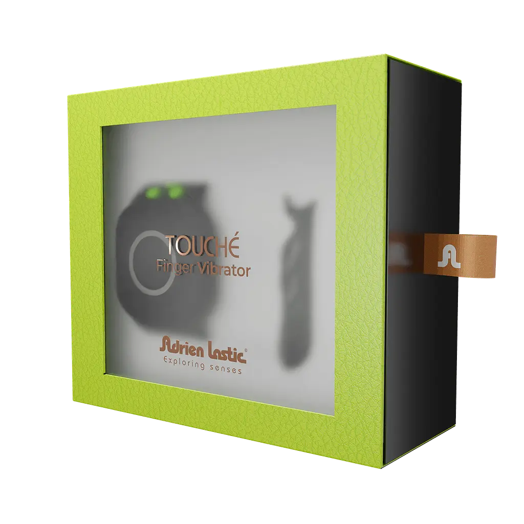 Вібратор на палець Adrien Lastic Touche (L) для глибокої стимуляції з пультом керування на руці - фото 4