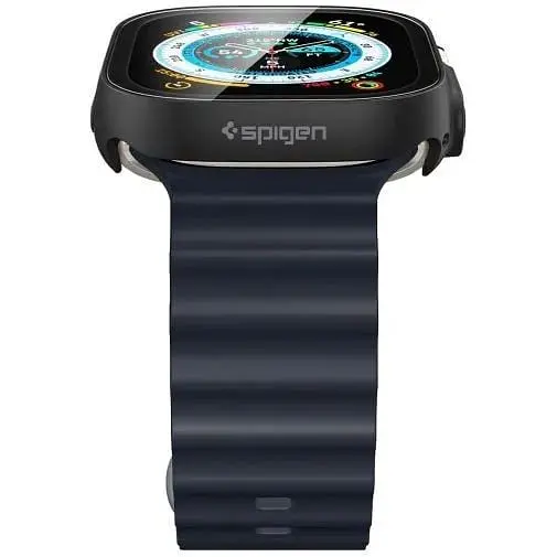Захисний чохол зі склом Spigen Thin Fit 360 Black для Apple Watch Ultra/Ultra 2 49mm (ACS05558) - фото 8