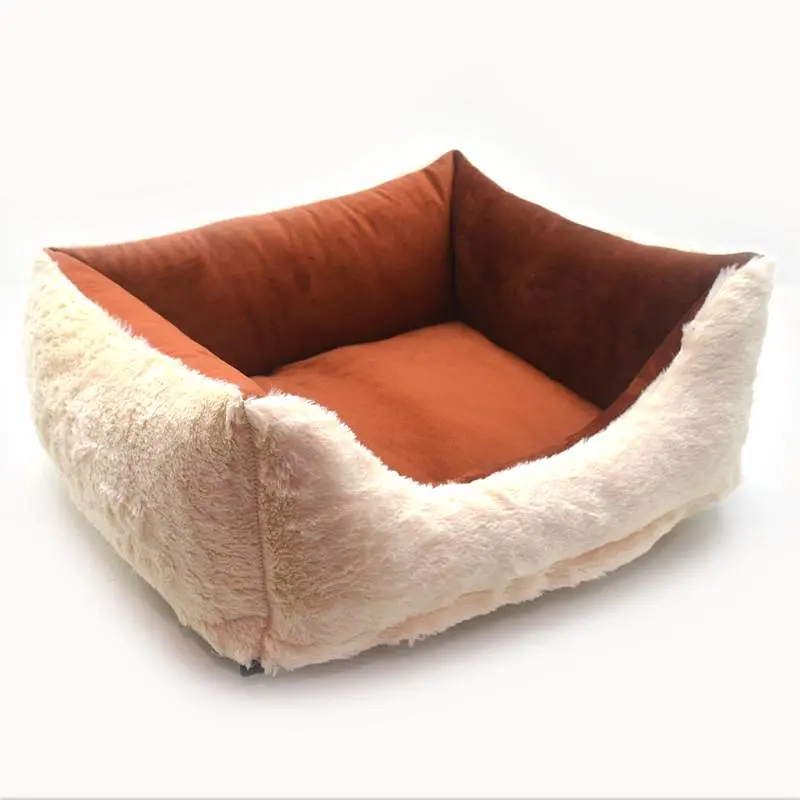 Лежак для собак та котів Zoo-hunt Тайфун двосторонній коричневий №3 500х650х230 мм - фото 2