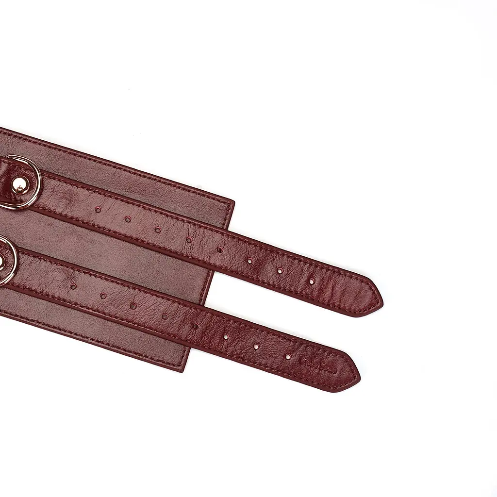 Бондажный пояс Liebe Seele Wine Red Waist Belt M бордовый - фото 4