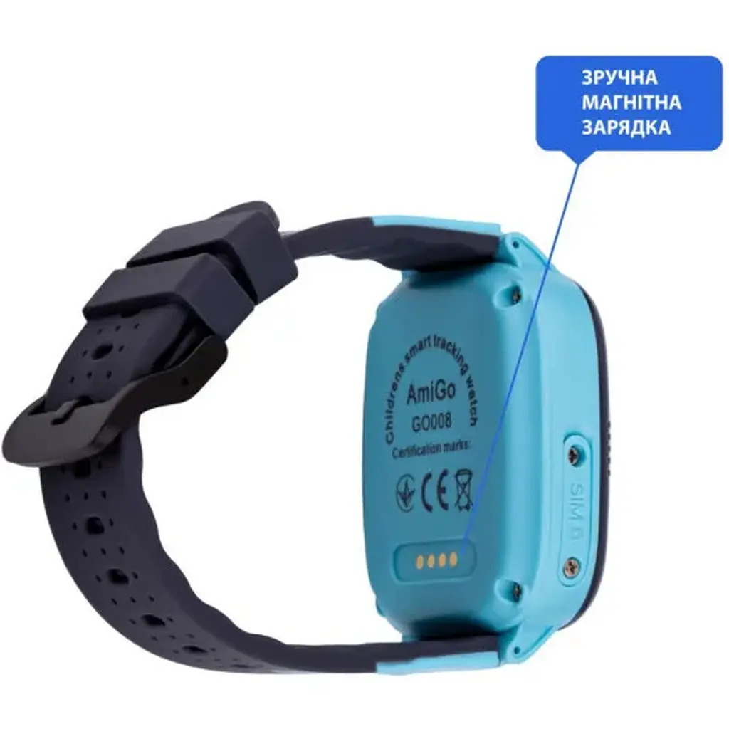 Smart Watch AmiGo GO008 MILKY GPS Wi-Fi Blue UA UCRF - фото 5