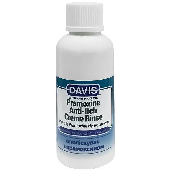 Кондиціонер Davis PRAMOXINE Anti-Itch Creme Rinse Девіс від свербежу для собак і котів (промоксин 1%), 50 мл (PCRR50)