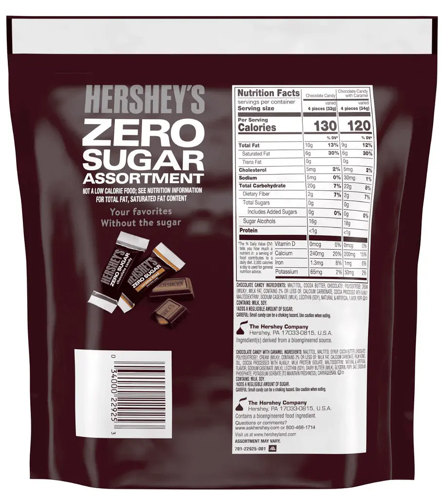 Шоколадні цукерки Hershey's Assorted Chocolate Candy без цукру 439г - фото 2