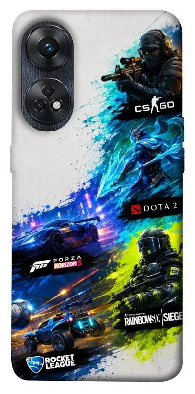 TPU чехол Demsky Full Throttle для Oppo Reno 8 T 4G