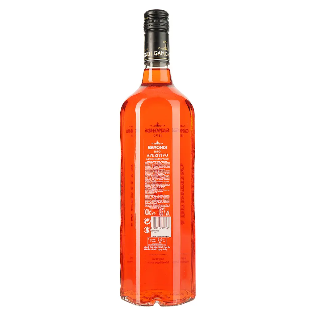Набір Gamondi Spritz: Ликер Gamondi Aperitivo, 13,5%, 1 л + Игристое вино Toso Brut Millesimato, 0,75 л, 1 л, в подарунковій упаковці - фото 5