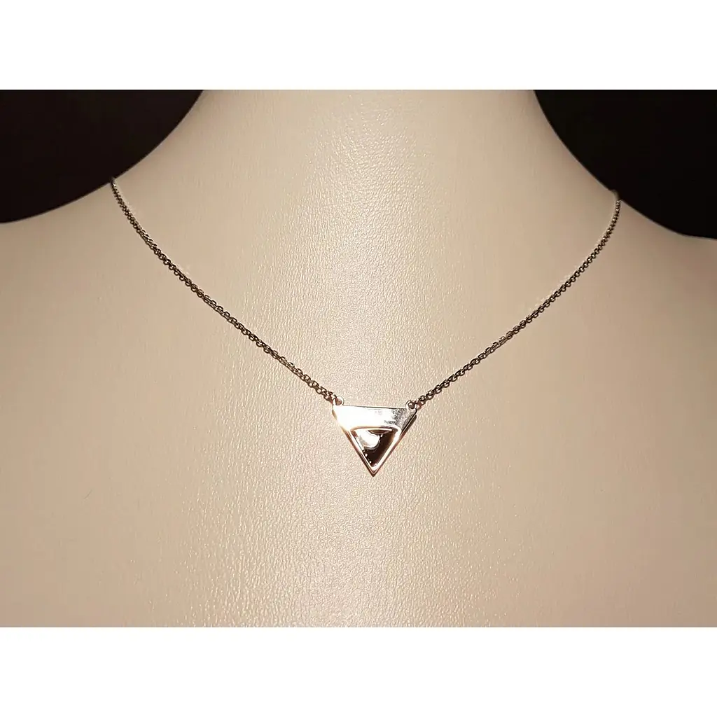 Серебряное колье Qvaliz с эмалью. 908-00857 Синий - фото 2