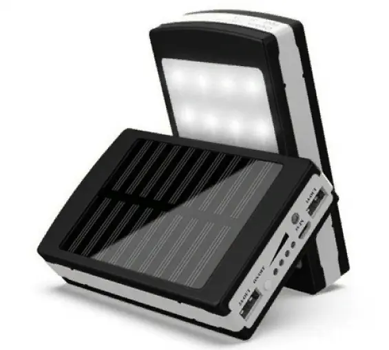 Мобільна зарядка Power Bank Metal + LED Solar 90000 mAh - фото 3
