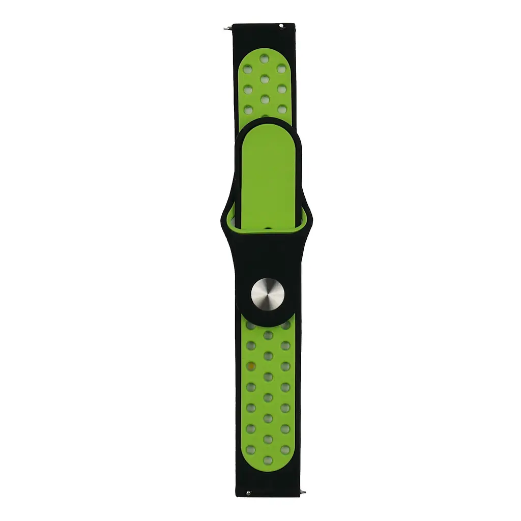 Ремешок Nike Sport 20 мм Watch Active/Galaxy S4 42 мм/Gear S2/Xiaomi Amazfit Черный/Volt - фото 2