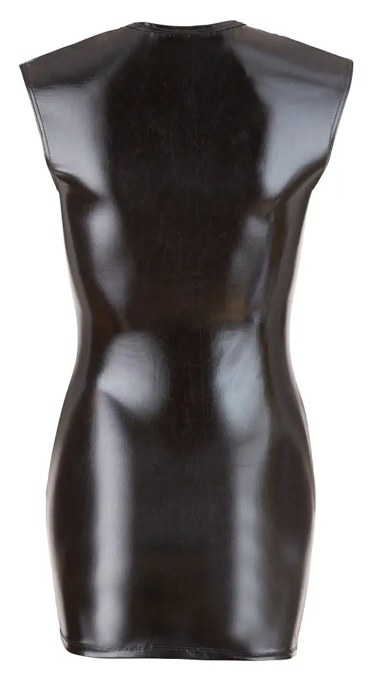 Міні-сукня Cottelli Party Wet Look Zip, M (чорний) - фото 5