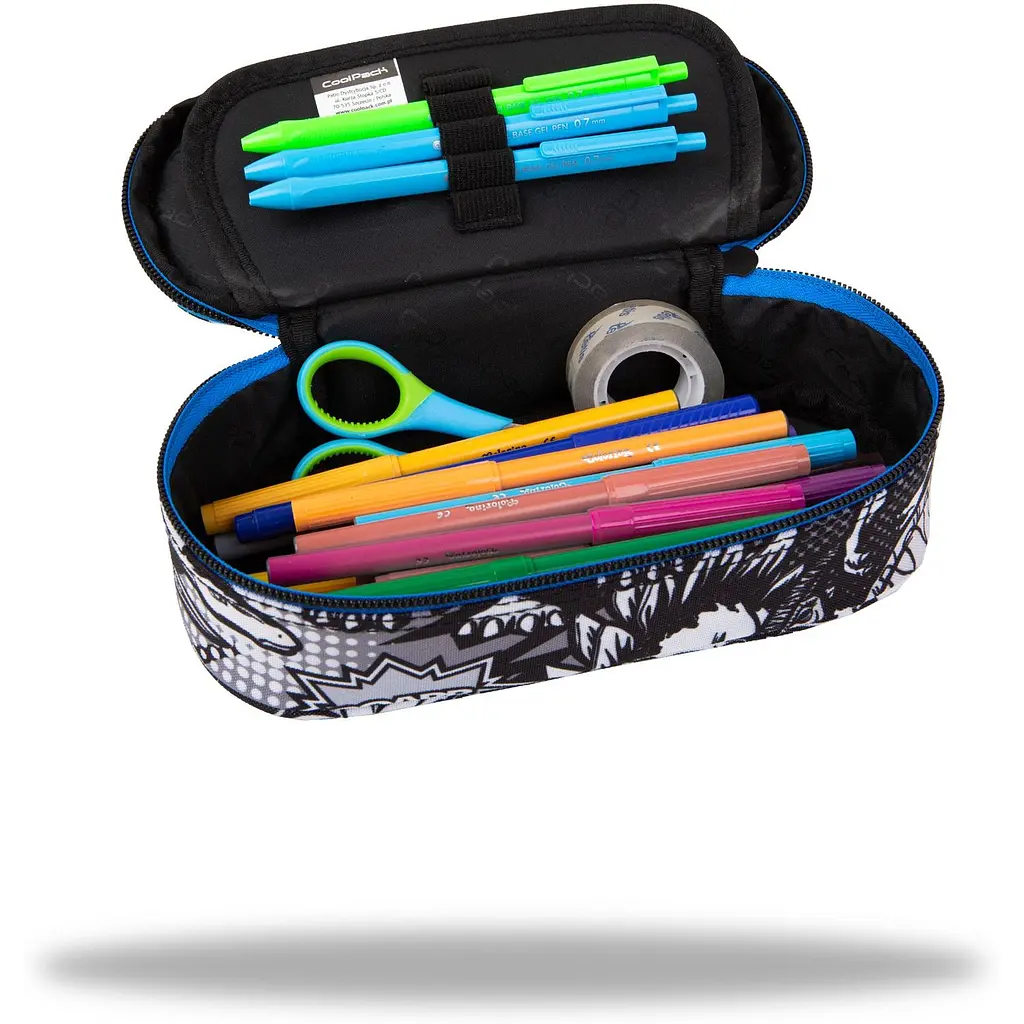 Пенал на блискавці CoolPack Campus T-Rex з органайзером для ручок 23x9x5 см (F062853) - фото 2