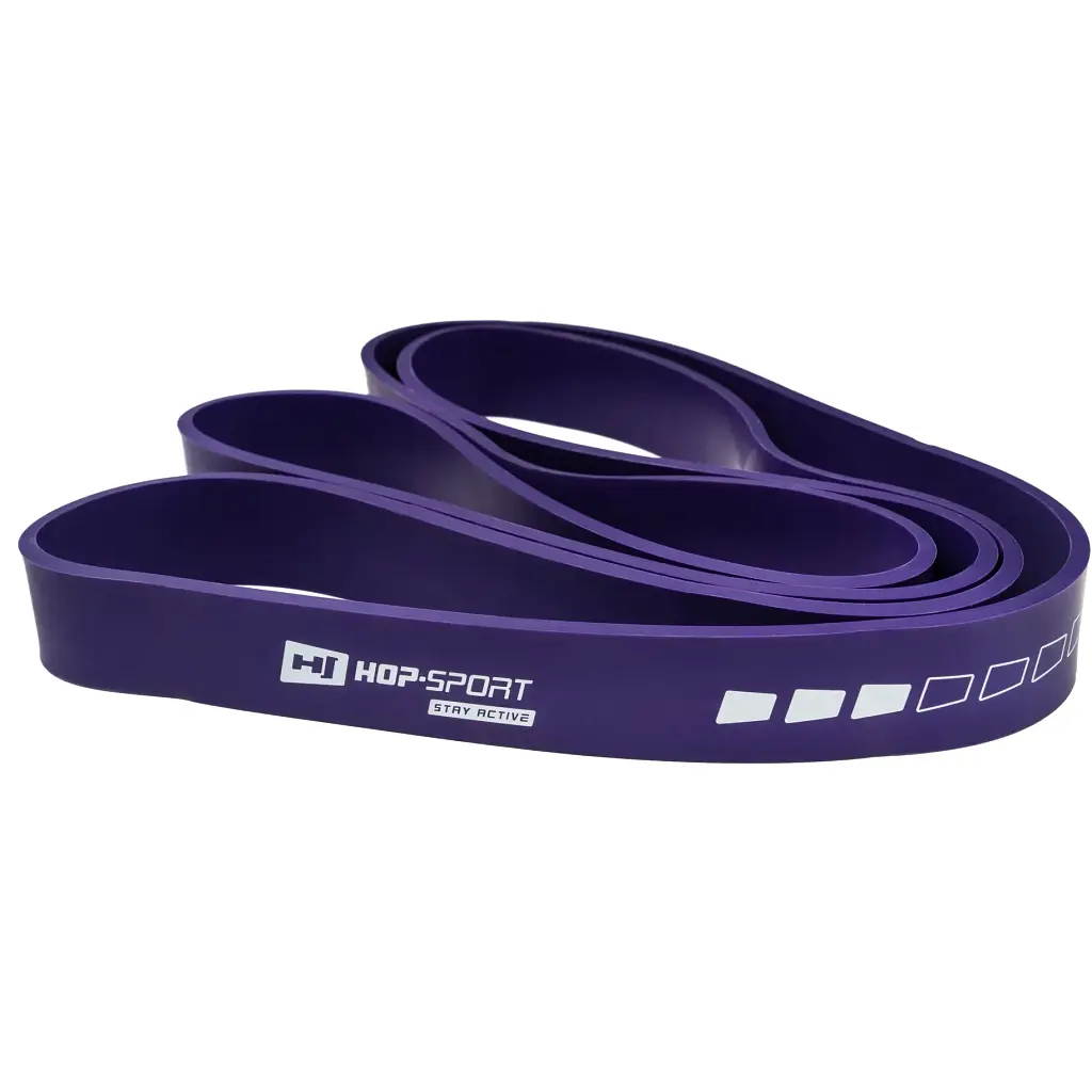 Резинка для фитнеса Hop-Sport 16-39 кг HS-L032RR фиолетовая - фото 4