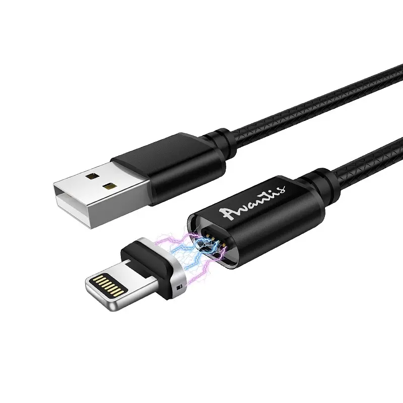 Кабель Avantis AC-95i MagJet USB – Lightning- чорний - фото 5