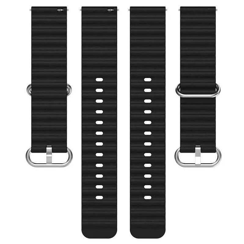 Універсальний ремінець для смарт-годинників Ocean Band 20mm Black [84191] - фото 3