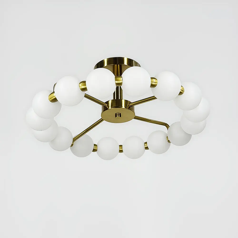 Потолочная люстра в виде кольца из полимерных шариков Ø 50 см Ст. 993-510 AB | Line F - фото 7