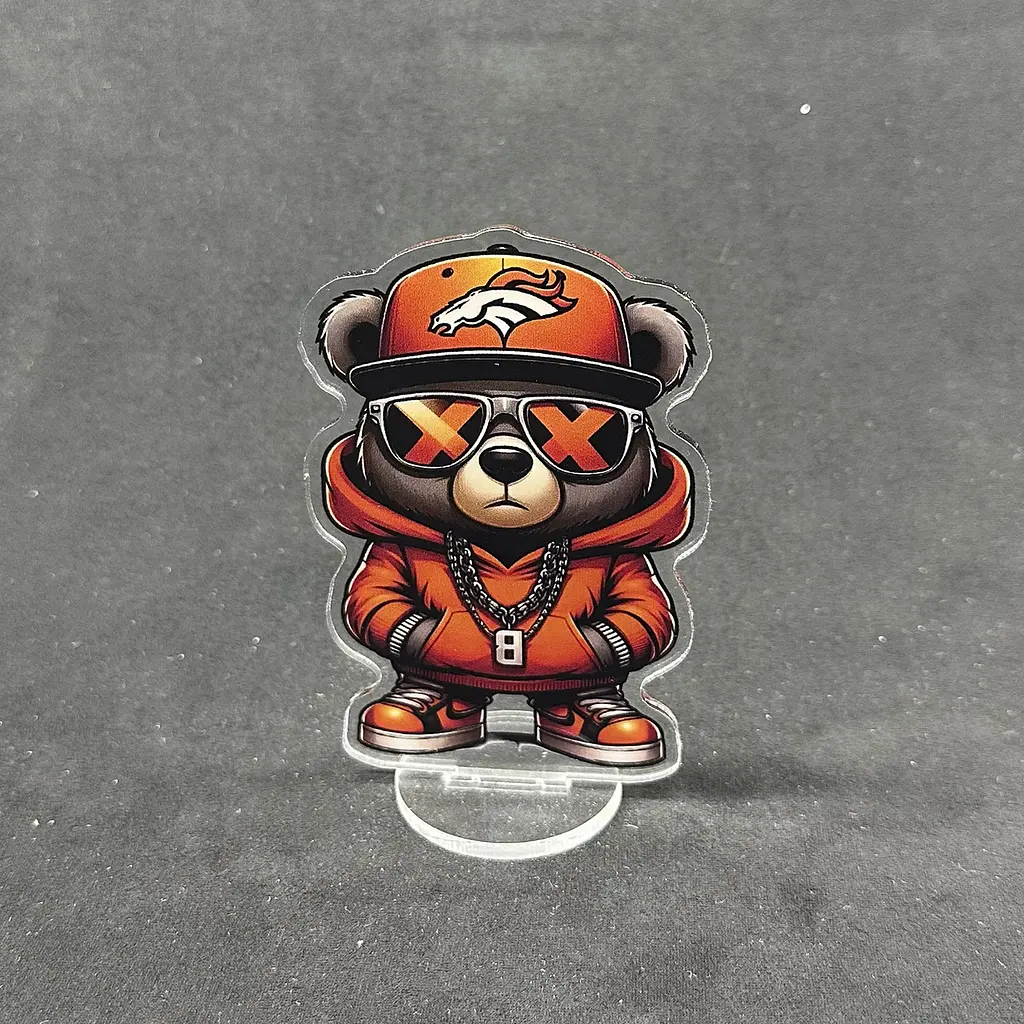 Акрилова колекційна фігурка Chibi Ведмедик Denver Broncos 10 cм - фото 2