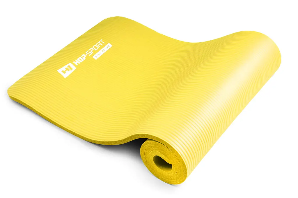 Мат для фітнесу та йоги Hop-Sport HS-N015GM 1,5см жовтий - фото 7