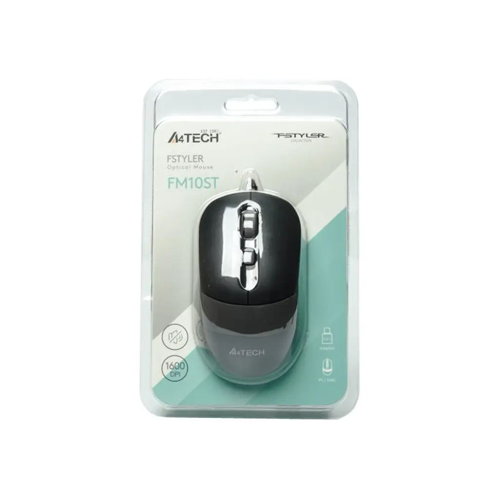 Мишка A4Tech FM10ST USB Grey (4711421990134) - фото 9