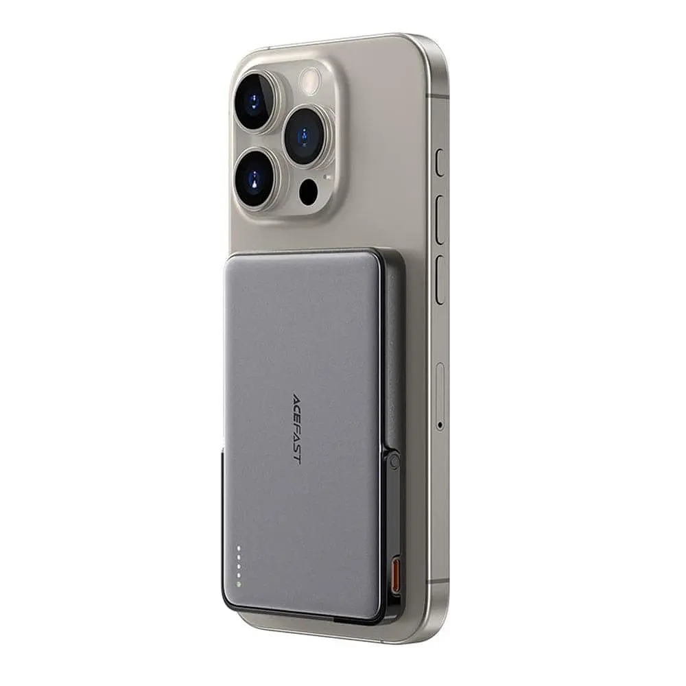 Павербанк Acefast Magnetic Wireless Black 5 000 mAh / 18 Вт (6974316283997) - фото 3