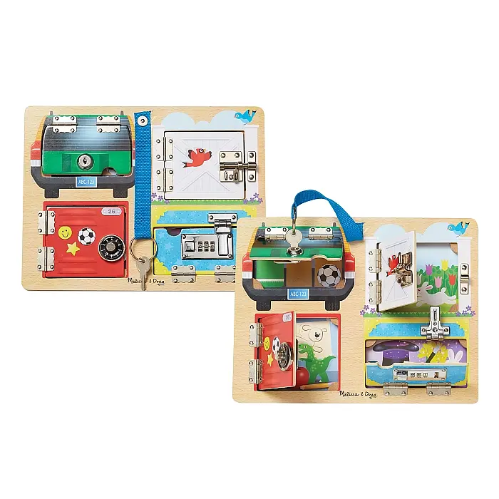 Дошка Melissa&Doug з засувками і блокуванням дерев'яна (MD19540) - фото 3