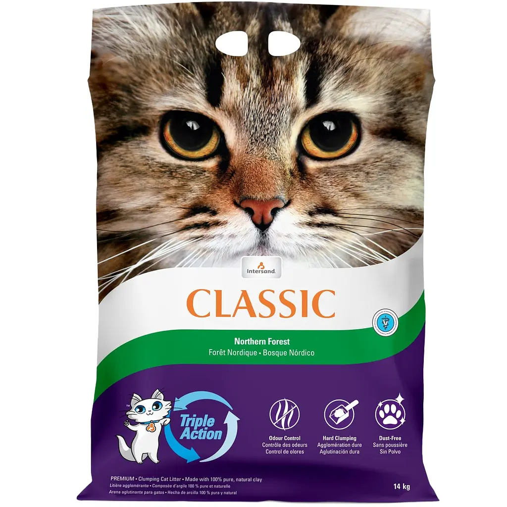 Наповнювач для котячого туалету Intersand Classic Northern Forest 14 кг
