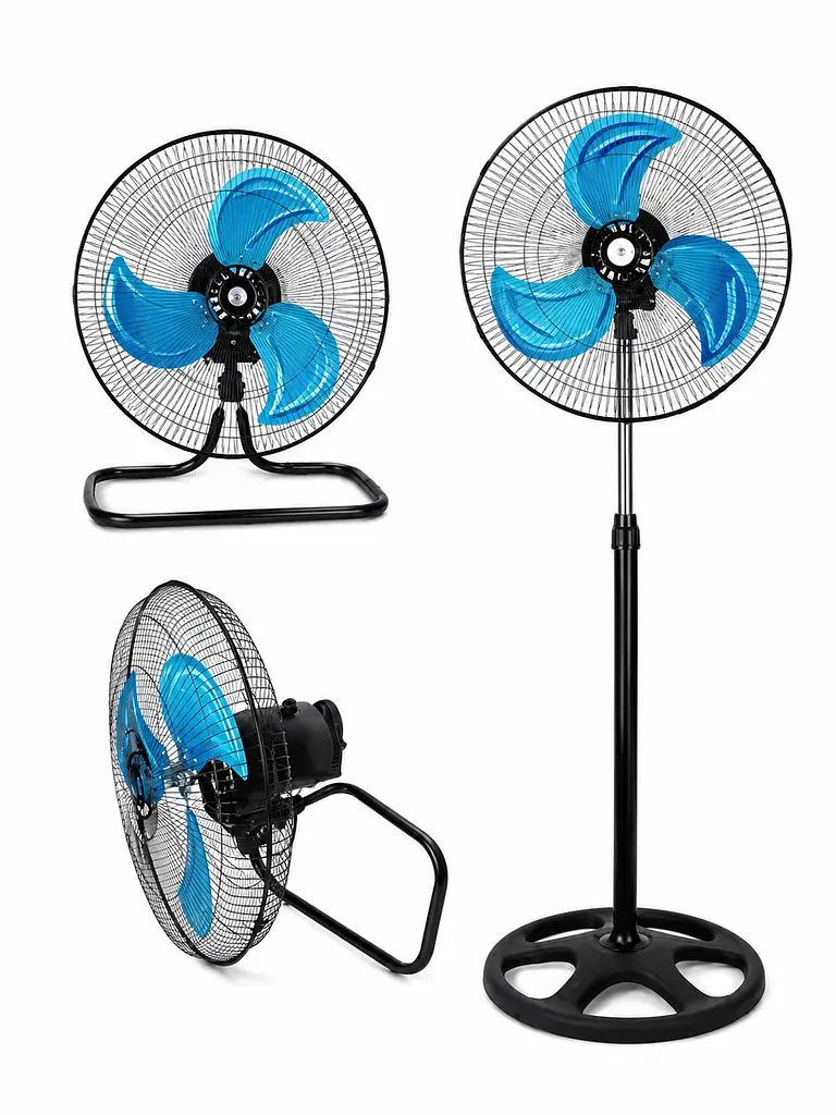 Вентилятор 3 в 1 200 W 50 см підлоговий настільний настінний з металевими лопатями (49676073)