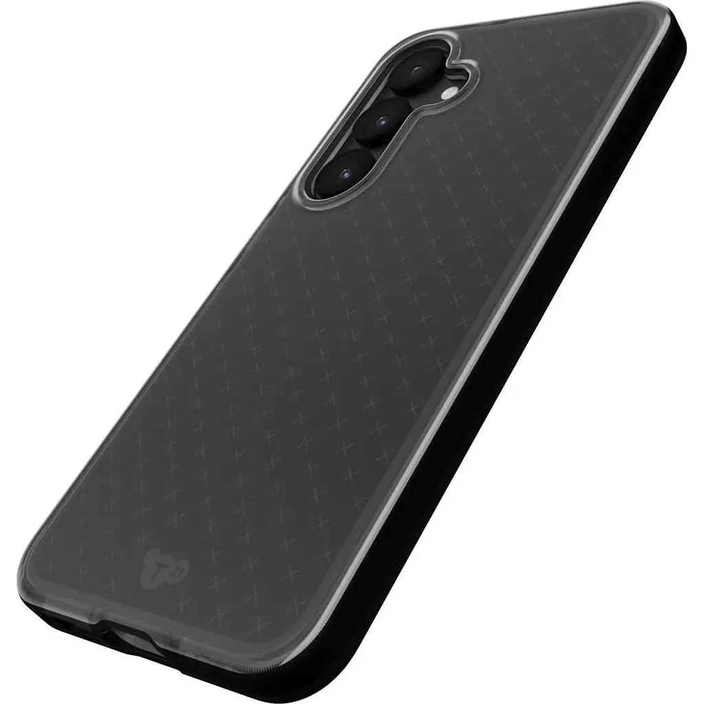 Оригінальний протиударний силіконовий чохол Tech21 Evo Check для Samsung Galaxy S24/S25 (6.2") Black - фото 3