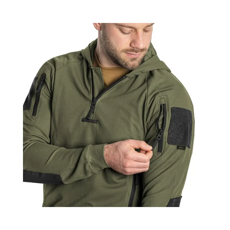 Кофта тактична Helikon-Tex RANGE HOODIE - TopCool, оливковий, розмір XXL - фото 6
