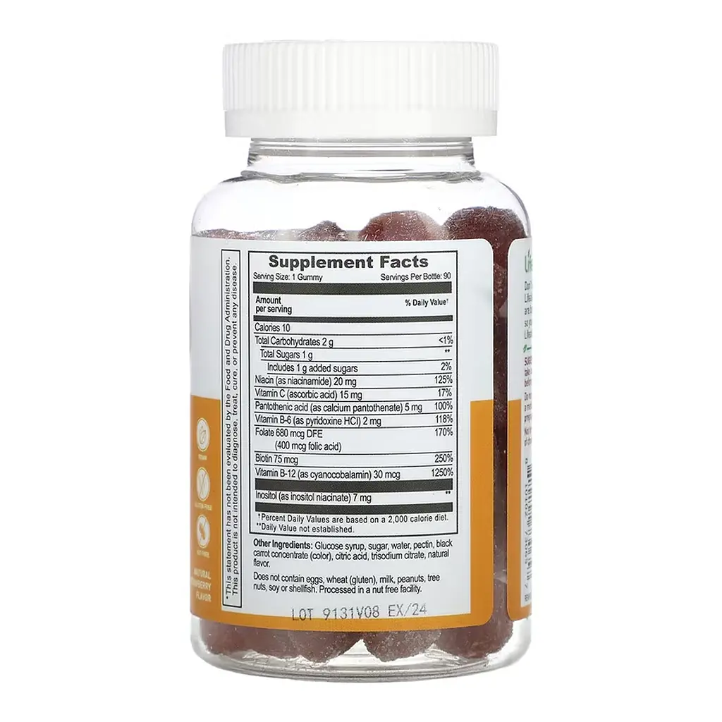 B Complex + Vitamin C Adult - 60 gummies - фото 2