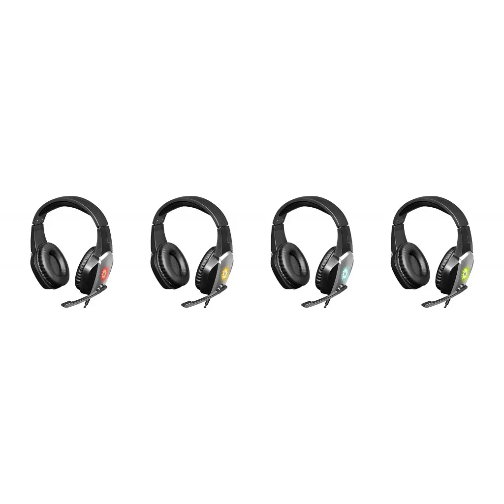 Наушники игровые Defender X-Skull с микрофоном и регулятором громкости (Black-Grey) - фото 8