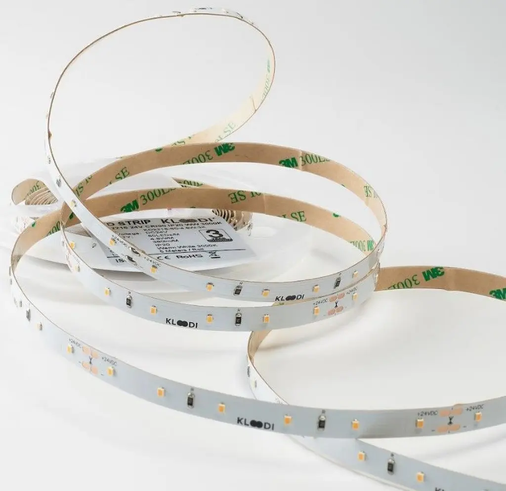 LED Стрічка 4,8W 60LED 3000K 375LM RA90 IP20 24V KLOODI KD2835-60-4.8W-3К-24V - фото 2