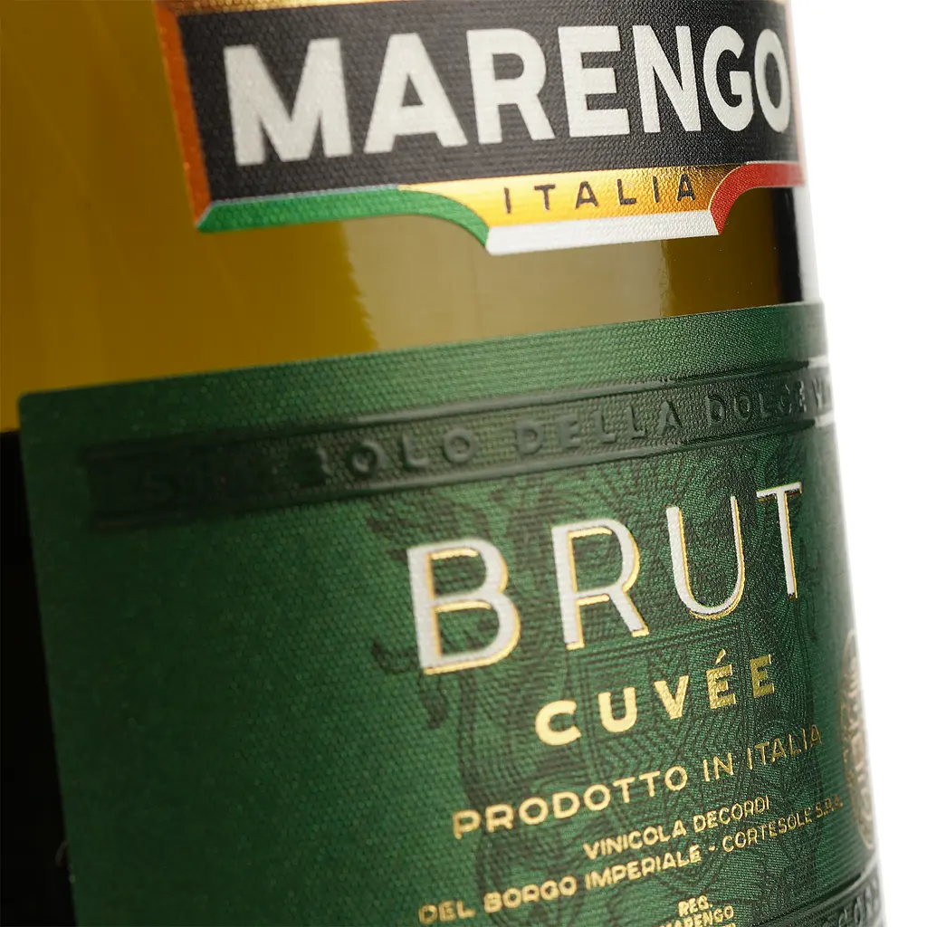 Вино игристое Marengo Brut Cuvee белое сухое 0.75 л - фото 3