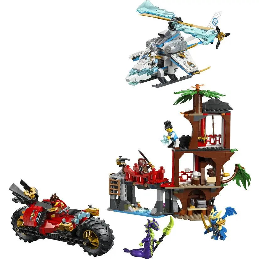 Конструктор LEGO Ninjago Автомобильная битва ниндзя у дома на дереве 642 детали (71857) - фото 2