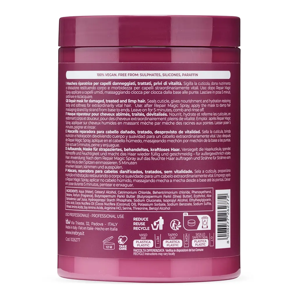 Маска відновлююча Inebrya Sheсare Repair Mask 1 л - фото 3