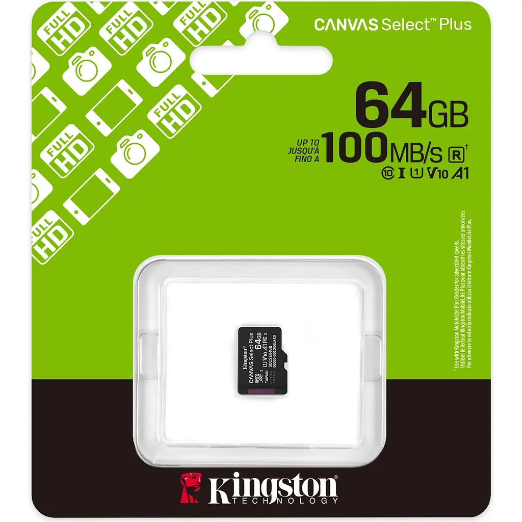 Карта пам'яті Kingston microSDXC Canvas Select Plus 64GB Class 10 UHS-I U1 V10 A1 (SDCS3/64GBSP) [145138] - фото 3