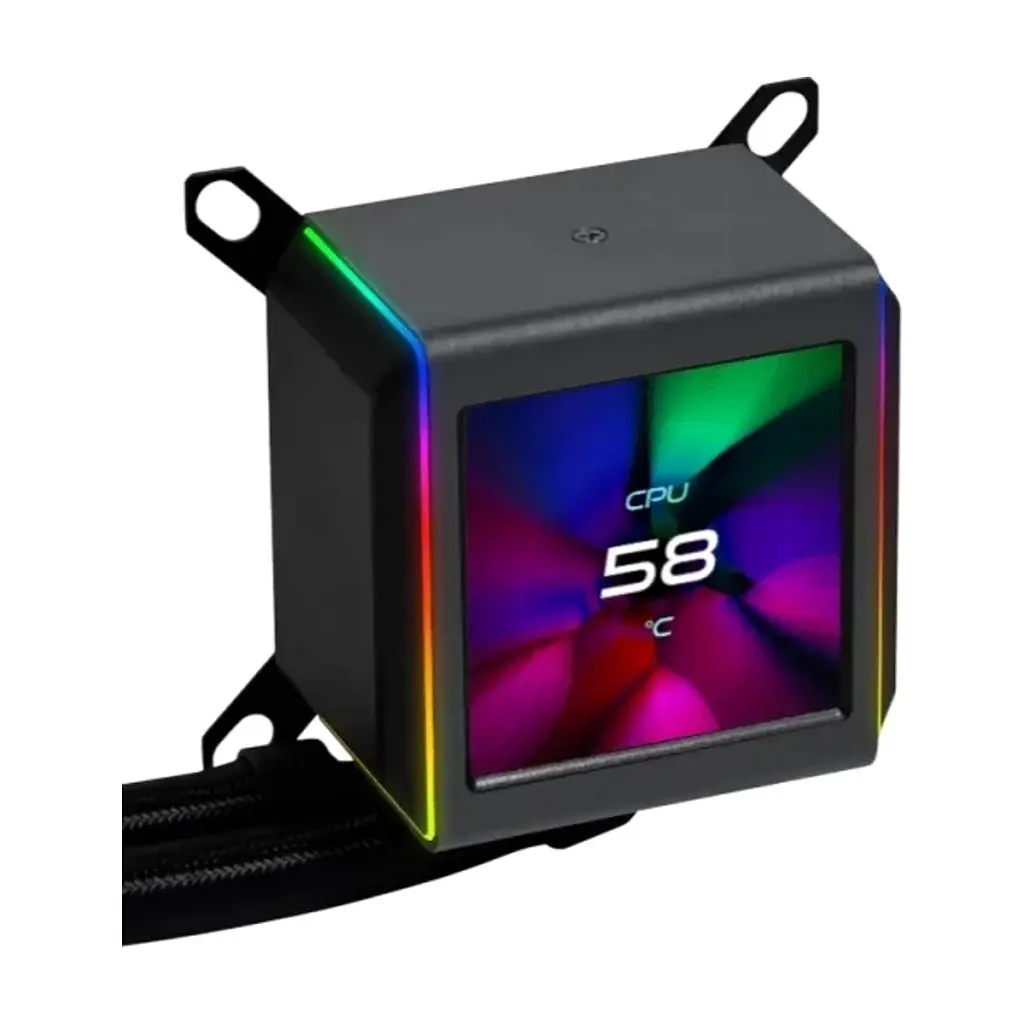 Система рідинного охолодження Lian Li Galahad GA II LCD TL 280, Black (G89.GA2ALCD28TLB.00) - фото 2