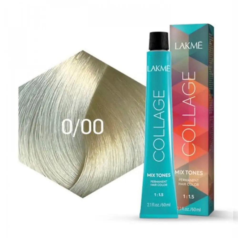 Перманентная краска для волос Lakme Collage Mixtones тон 0/00 (прозрачный осветительный) 60 мл - фото 2