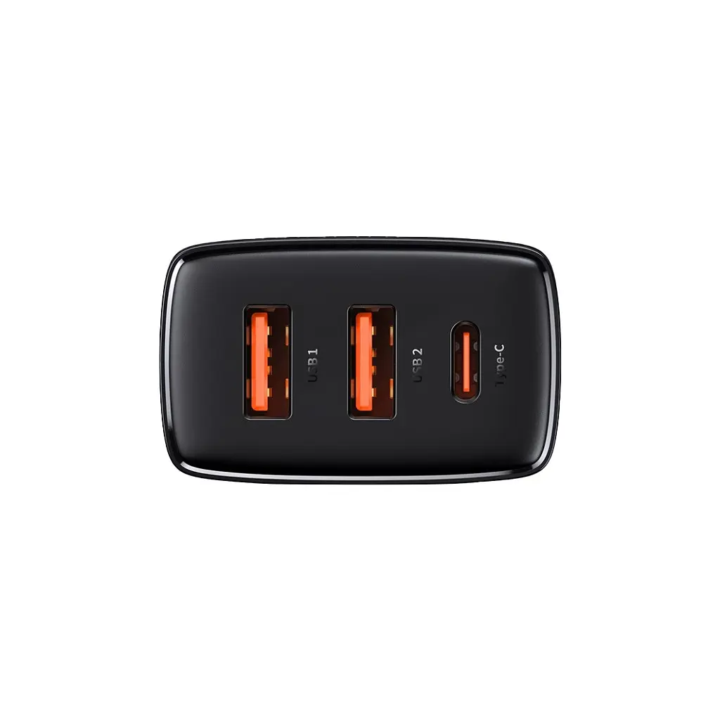 Зарядний пристрій Baseus Compact швидке заряджання 2xUSB-A + 1xUSB-C (CCXJ-E01) - фото 3