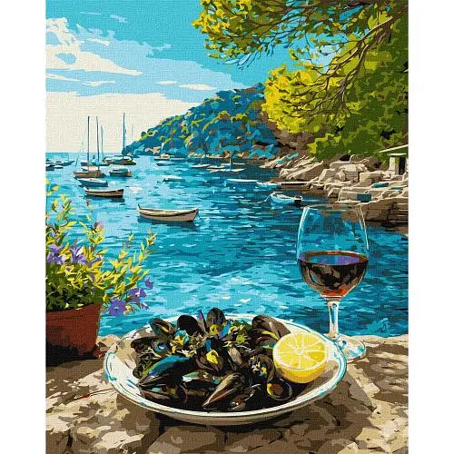 Картина за номерами "Морський обід", 40х50 см