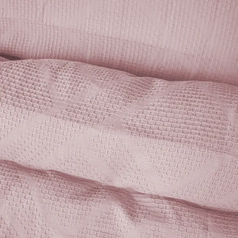Наволочка MirSon №20-00 Waffle Powder 50х50 см пудровая (2200011032412) - фото 5