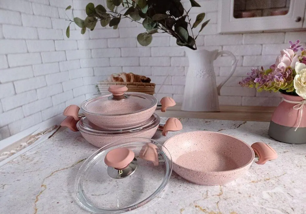 Набір посуду (омлетниці) O.M.S. Collection 3004 Pink - фото 4