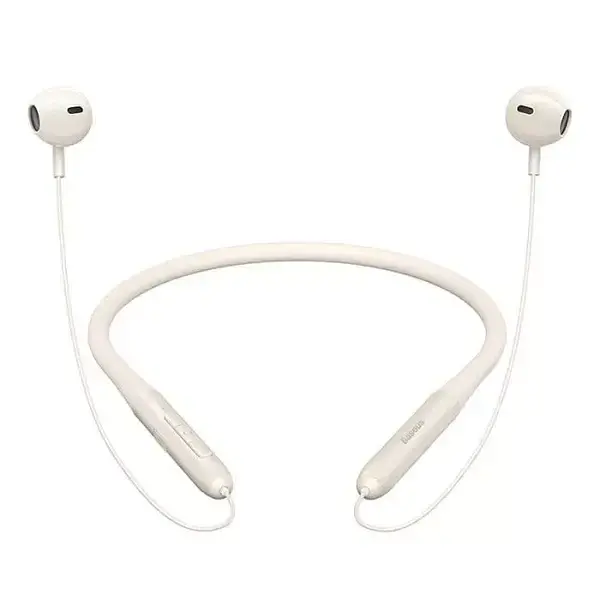 Беспроводные наушники Baseus Bowie P1 Half In-ear Neckband Wireless Earphones NGPB000102 Creamy-White - фото 5