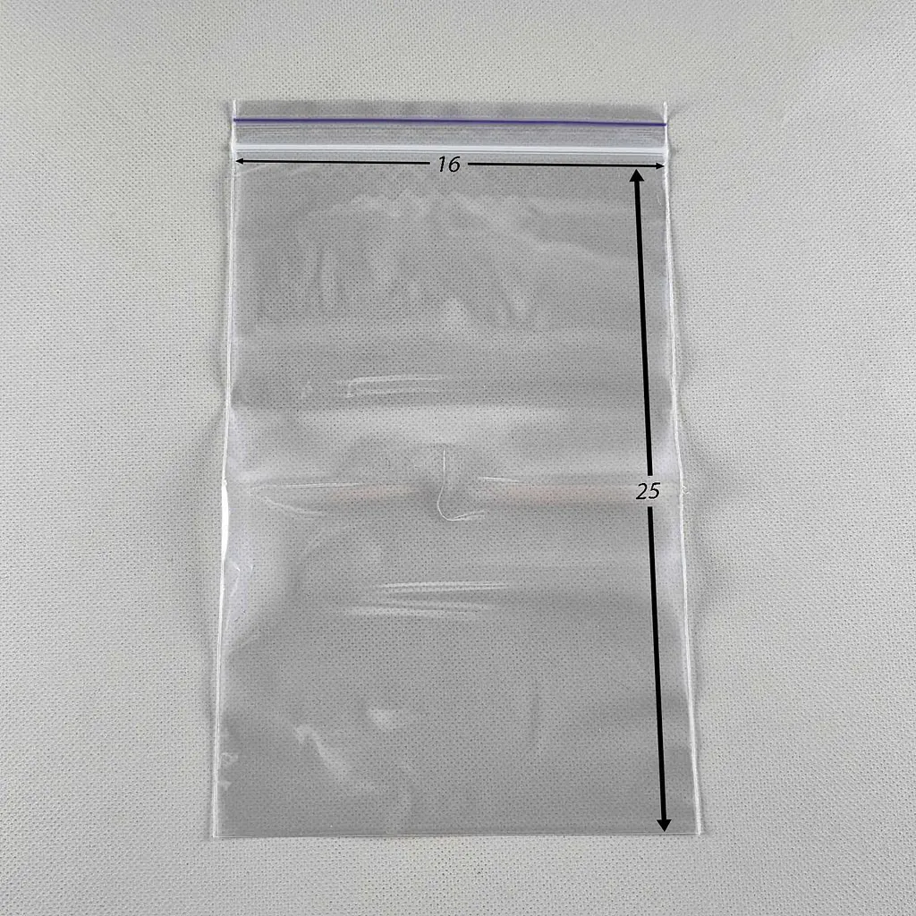Пакети Zip-Lock прозорі 16x25 см, 100 шт, 50 мкм, поліетиленові пакети із застібкою - фото 2