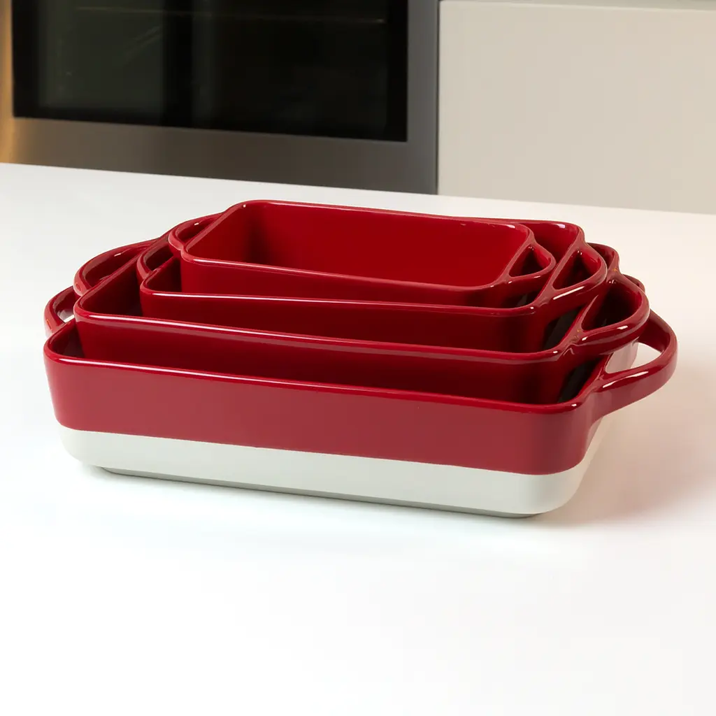 Форма для запекания МВМ My Home S 20.5х10.5х5.5 см (KP-44 S WHITE/RED) - фото 6